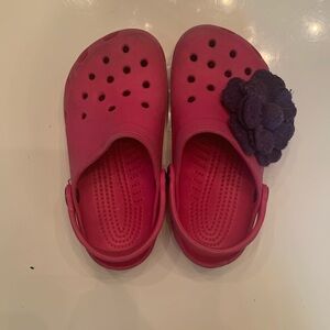 Pink Little Girl Crocs